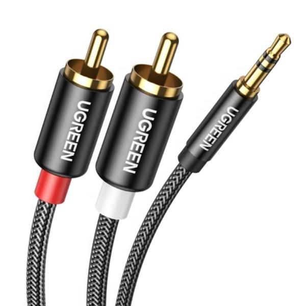 Cable UGREEN AV116 | 3.5mm Macho a 2RCA Macho | 3 m | Audio Estéreo