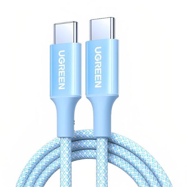 Cable UGREEN L502 | USB-C a USB-C | 1 m | PD 5A | 100W | Mallado | Carga Rápida