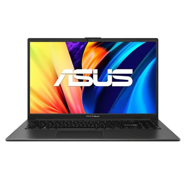 Laptop ASUS VivoBook 16 F1605VA color negro vista frontal con pantalla abierta