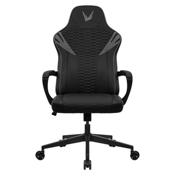 Silla gaming Formula V Line VC2 Lite vista frontal con tapizado PU negro y rojo
