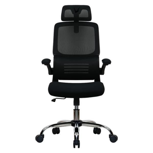 Silla gaming Formula V Line Ergolux 3 Lite con respaldo mesh negro vista frontal