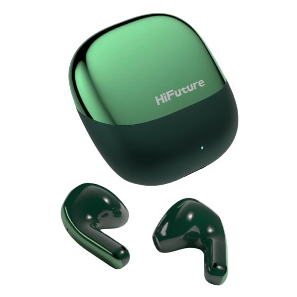 Audífonos HiFuture ChromeBuds inalámbricos con estuche de carga, vista frontal