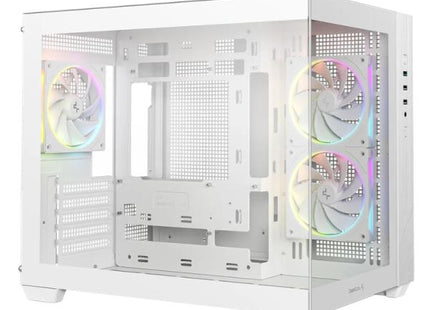 CASE DEEPCOOL G330 3F WH MID TOWER VENTILADORES 3 DE 120MM CON PANEL FRONTAL Y LATERAL R-CG330-WHNGM3-G