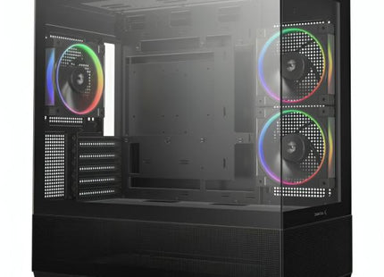 CASE ARGB DEEPCOOL CG380 3F MID TOWER VENTILADORES 3 DE 120 MM CON PANEL LATERAL Y FRONTAL R-CG380-BKAGM3-G
