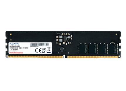 MEMORIA RAM PC 16 GB ADATA AD5CU640016G-S DDR5 CUDIMM 6400 MT/S CL52-52-52 1.1 V