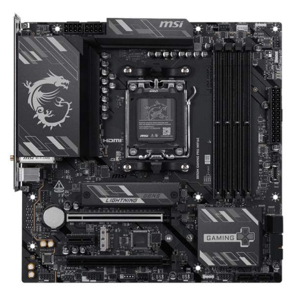 Tarjeta Madre MSI B850M GAMING PRO WIFI6E 911-7E88-003 | AM5 | DDR5 | Micro-ATX | Wi-Fi 6E | Bluetooth 5.3 | 2.5G LAN