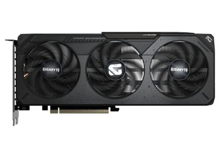 Tarjeta de video Gigabyte RTX 5050 Gaming OC 8GB vista frontal con disipadores y ventiladores