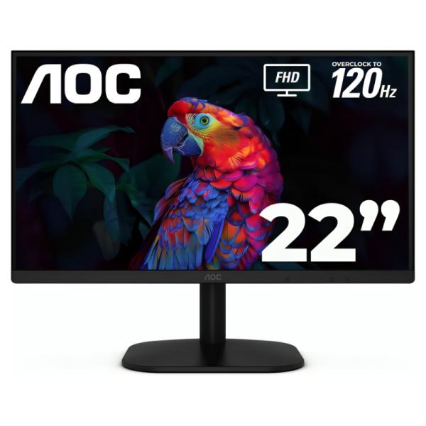 MONITOR GAMING AOC 22B35HM23 21.5" PLANA FULL HD 1920 X 1080 120HZ LED ADAPTIVE SYNC HDMI / VGA / 3.5MM