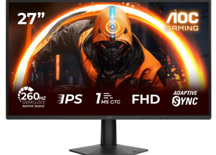 Monitor Gaming AOC 27G51Z vista frontal mostrando pantalla IPS de 27 pulgadas Full HD 240Hz