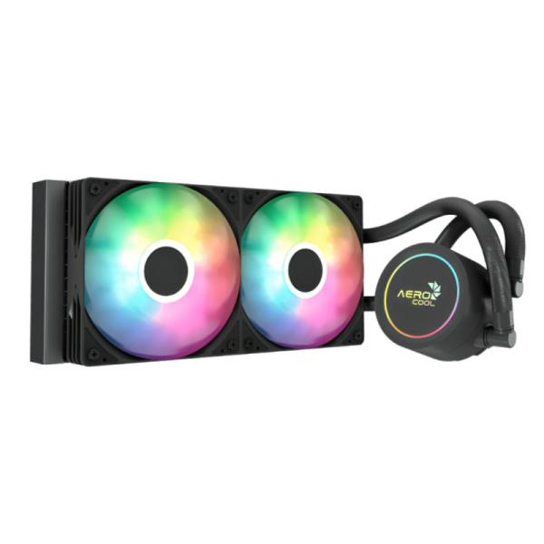 Enfriamiento líquido AeroCool Abyss L240R con radiador 240mm y ventiladores RGB frontales