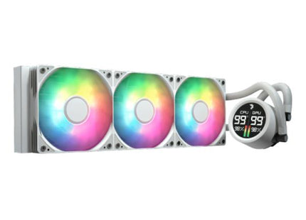Enfriamiento líquido AeroCool Abyss L360R con bomba digital RGB blanca y radiador 360mm