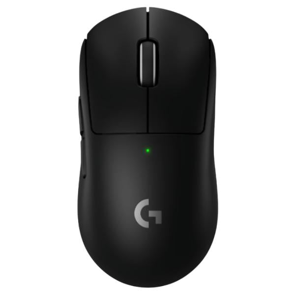 Mouse gaming Logitech Pro X Superlight 2 SE vista frontal con diseño ergonómico ultraliviano