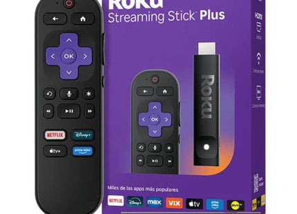 DISPOSITIVO DE TRANSMISIÓN ROKU STICK PLUS 2025 4K CON CONTROL POR VOZ ROK-3830R-B