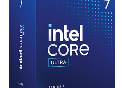 Procesador Intel Core 7 265 20 núcleos FCLGA1851 vista frontal con disipador térmico incluido