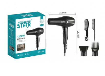 Secadora de Cabello 1200W Winning Star, ST-2293