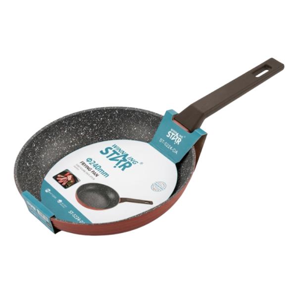 Sartén Antiadherente Winning Star ST-5224, Aluminio 24 cm