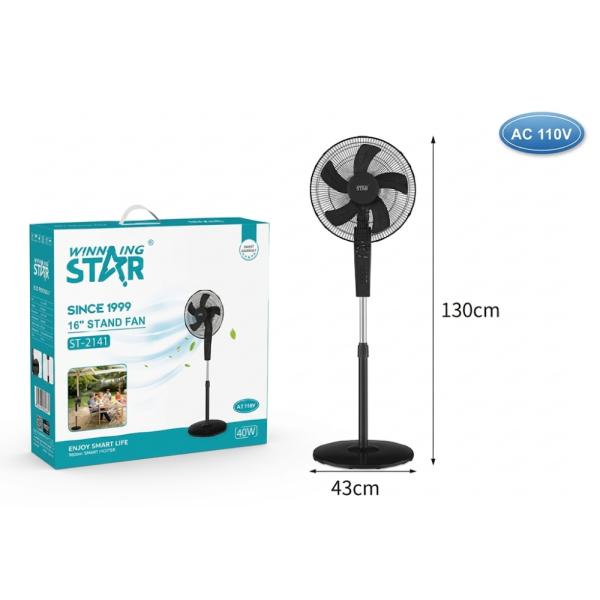 Ventilador de Pie 16" Winning Star ST-2141, 3 Velocidades