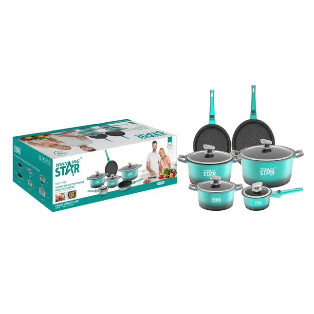 Set de Ollas Winning Star ST-5106, 10 Piezas