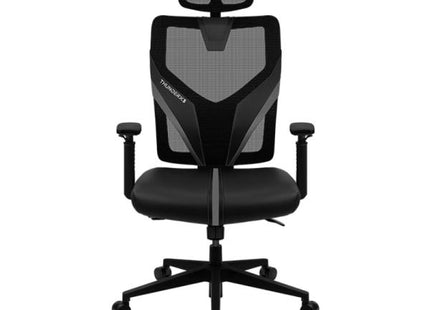 Silla ThunderX3 Yama Lite negra con respaldo de malla ergonómico para oficina
