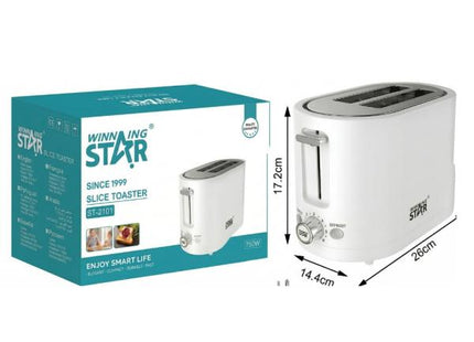 Tostadora Winning Star vista lateral derecha con acabado moderno