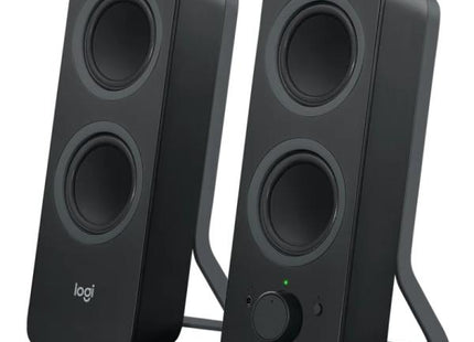 Parlante Logitech Z207 Bluetooth vista frontal con controles