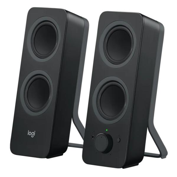 Parlante Logitech Z207 Bluetooth vista frontal con controles