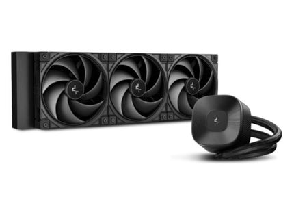 Enfriamiento líquido DeepCool LE360 V2 Zero Dark AIO 360mm negro vista frontal completa