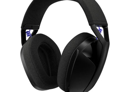 Headset gaming Logitech G321 inalámbrico negro vista frontal con micrófono omnidireccional