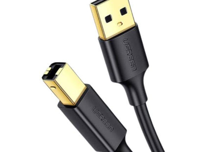 Cable USB impresora UGREEN US135 con conectores USB-A y USB-B de 1.5 metros