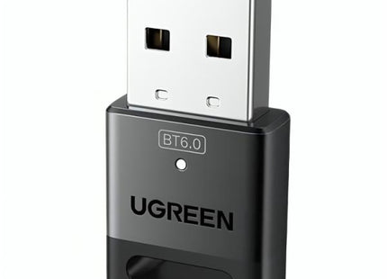 Adaptador Bluetooth UGREEN CM748 dongle USB para PC vista frontal