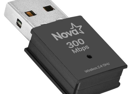 Adaptador WiFi USB NOVA UWF-800 300Mbps vista frontal completa