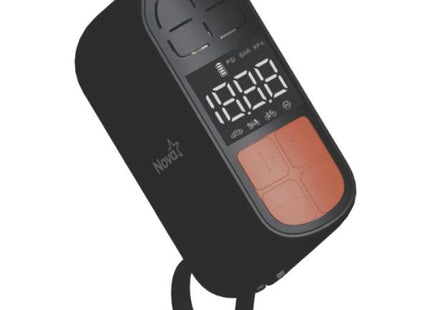 Inflador de aire mini Nova AP-130 USB-C portátil color negro vista frontal