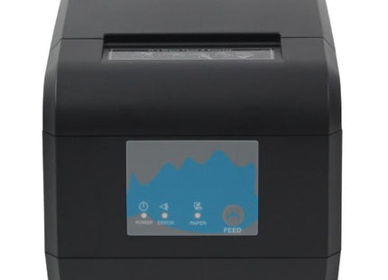 Impresora térmica NOVA FFP1908B001C vista frontal con puertos USB y Bluetooth