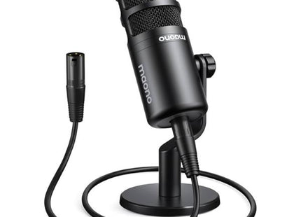 MICROFONO MAONO PD100 ALÁMBRICO USB/XLR CON SOPORTE DE SOBREMESA NEGRO