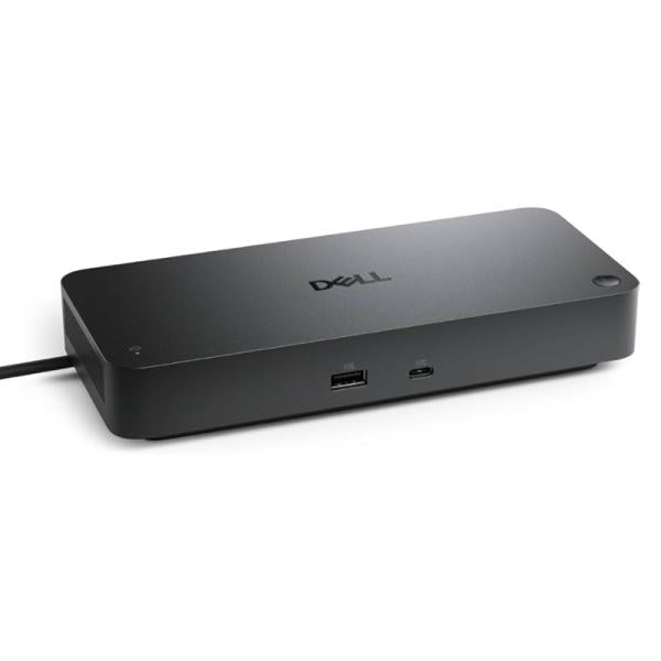 Docking Station Dell Pro Thunderbolt 4 SD25TB4 color gris vista frontal con puertos USB