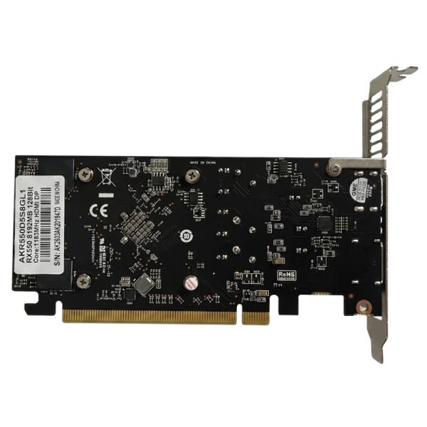 Tarjeta de video ARKTEK Radeon RX 550 8GB GDDR5 vista frontal