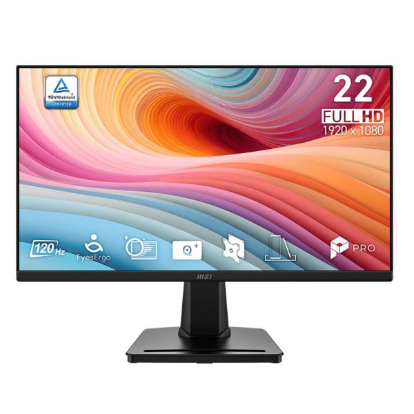 Monitor MSI PRO MP225 21.45 pulgadas FHD 120Hz vista frontal completa