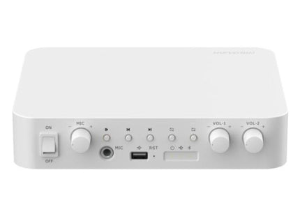 AMPLIFICADOR DE AUDIO DE RED HIKVISION DS-QAE1A80G1-VB(O-STD)/EU (E) 2 ZONAS 80W BLUETOOTH / USB 347000001