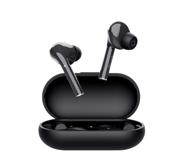 Audífonos Trust Nika Touch Bluetooth negros con estuche de carga