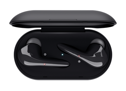 Audífonos Trust Bluetooth 23554 en posición de uso mostrando ajuste