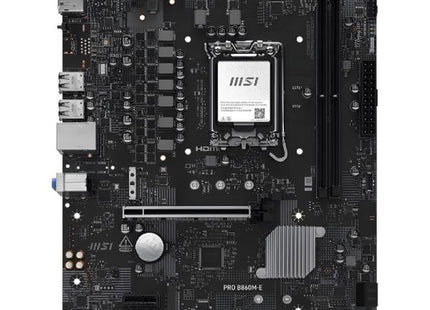 TARJETA MADRE MSI PRO B860M-E LGA 1851 MICRO-ATX DDR5 911-7E45-004 NEGRO