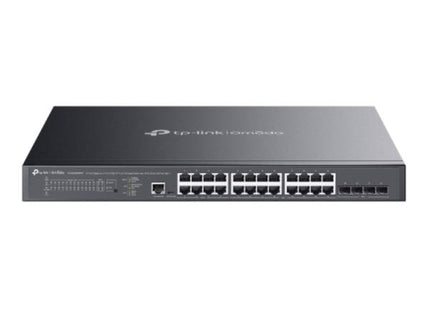 SWITCH TP LINK OMADA SG3428XMPP(UN) 24 PUERTOS GIGABIT RJ45 POE Y 4 SFP+ 10G 10/100/1000 MBPS Y 10G ADMINISTRABLE