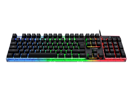 Detalle de teclas multimedia y funciones FN del teclado gaming Trust GXT 835