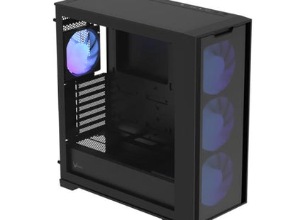 CASE RGB FORMULA V AIR POWER GX600 PLUS MID TOWER 4X140/120MM MALLA FRONTAL Y VIDRIO TEMPLADO LATERAL SIN FUENTE DE PODER 4711401668503 NEGRO