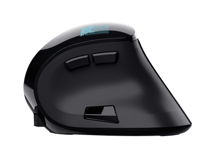Trust mouse ergonomico inalambrico recargable color negro - 23731