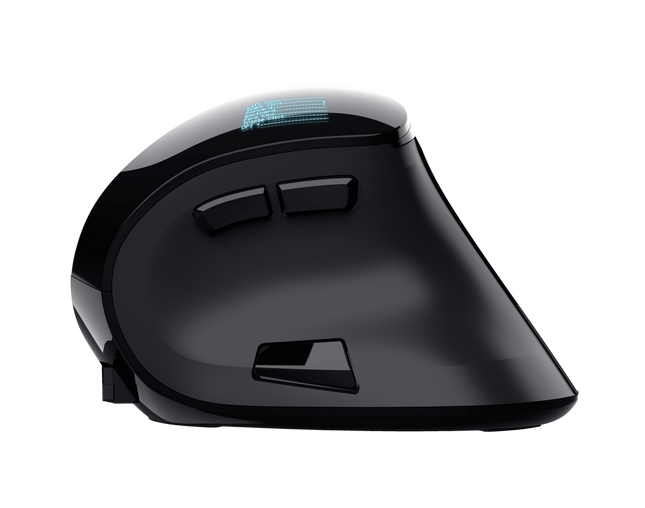 Trust mouse ergonomico inalambrico recargable color negro - 23731