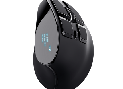 Trust mouse ergonomico inalambrico recargable color negro - 23731