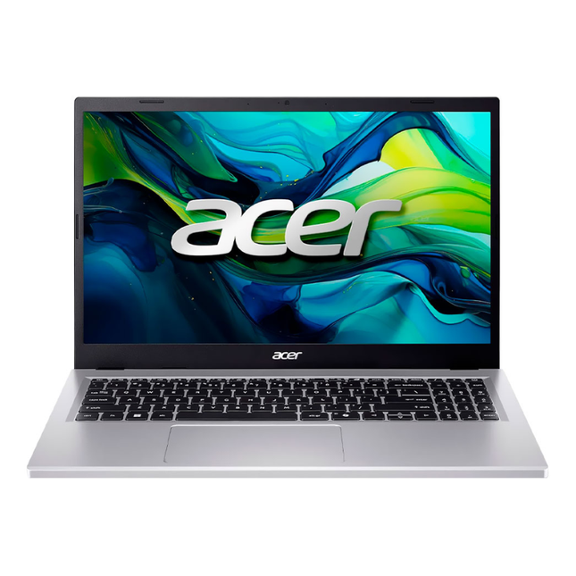 Acer laptop Aspire Go 15 AG15-21P-R5YG 15.6 pulg. AMD Ryzen 3 7320U 8GB 128GB SSD AMD Radeon 610M WiFi 6 Bluetooth Windows 11 S inglés plateado