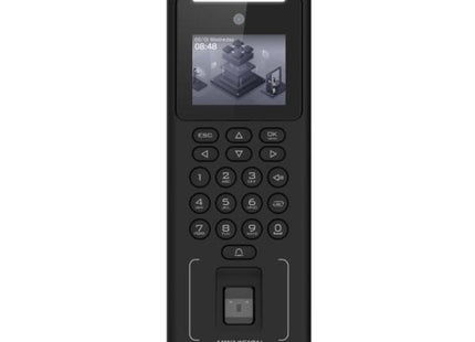 CONTROL DE RECONOCIMIENTO FACIAL HIKVISION DS-K1T321EFWX TECLADO/HUELLA/CÁMARA 2MP ETHERNET/WIFI/RS-485/USB 302920000 NEGRO