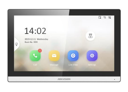PANTALLA INTERIOR IP HIKVISION DS-KH6350-WTE1 PANTALLA TÁCTIL ETHERNET/WIFI/RS-485/POE 305305624 BLANCO